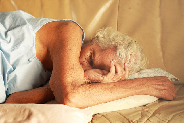 Elderly Woman Sleeping